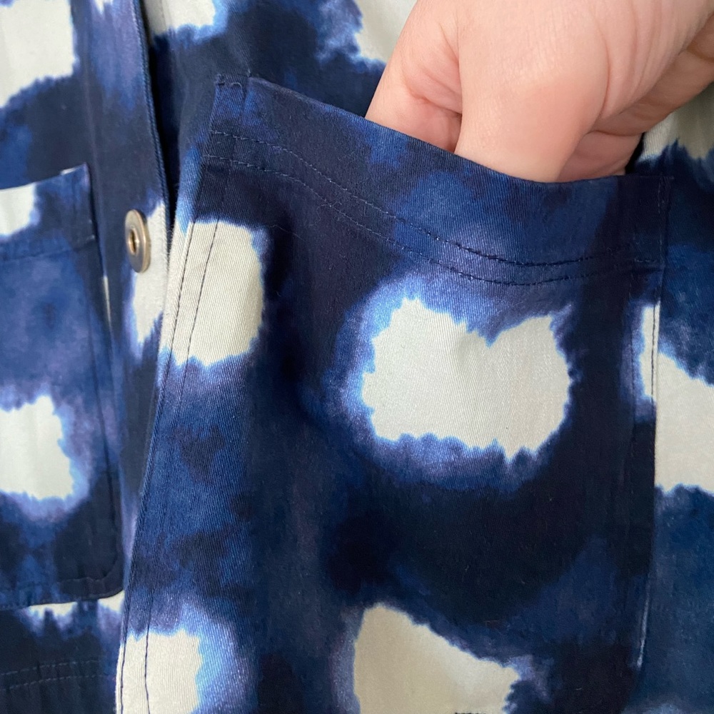 Porridge Allie jacket tie dye blue, Anthropologie, size S - Picture 8 of 10